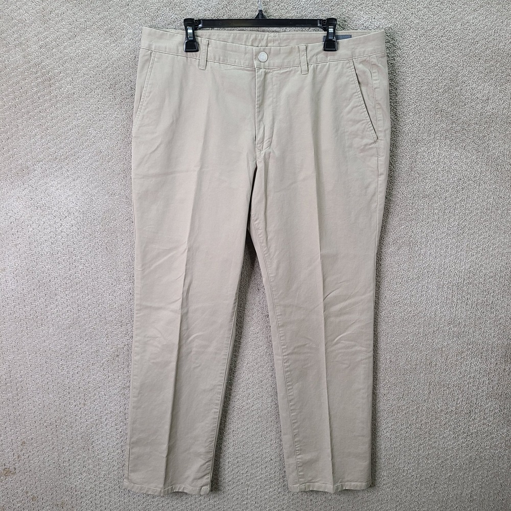 Bonobos Pants Mens 38x30 Tan Chino Straight Fit Cotton Casual Khakis Workwear